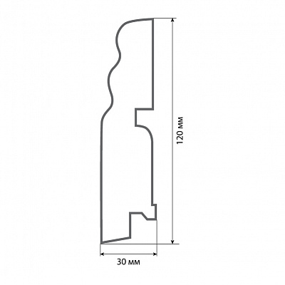 Finitura dekor RR Фигурный 120х30х2400/ 015