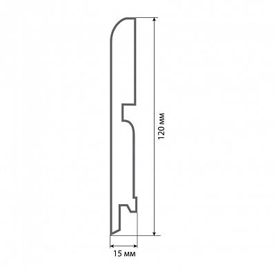 Finitura dekor R13 120х15х2400/ Орех американский