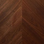 Wood Bee Chevron  Американский Орех Селект гладкий глянец Select, UV-лак gloss 30±5% (правая)