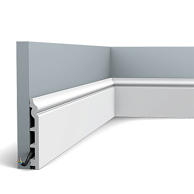 Плинтус ORAC Duropolymer 2000x138x18/ SX118F гибкий