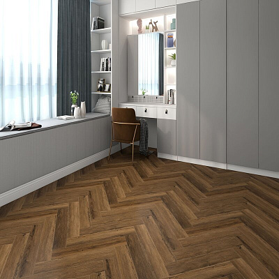 Hoi Lock Flooring Herringbone Shanghai  60163SH Пуэр (B)