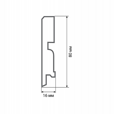 Finitura dekor F3 80х16х2400/ 036 ASW