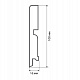 Finitura dekor F3 100х16х2400/ белый ASW