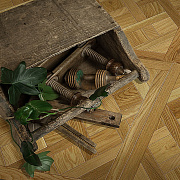 Модульный паркет CROWNWOOD Экспрессия Версаль 2-х слойный шип-паз/УФ-масло/фаска Пулито (Порода: Дуб)
