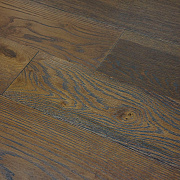 CHALLE  3-х слойная (шип-паз)  Дуб  Орех Американский (Oak American Nut)  Рустик  Лак 400-1500 x 160 x 15 / 1.92м2