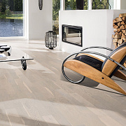 Kahrs Spirit Unity Дуб Арктик матовый брашированный белый однополосный SPIRIT OAK ARCTIC 1S