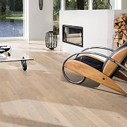 Kahrs Spirit Unity Дуб Паудер матовый брашированный белый однополосный SPIRIT OAK POWDER 1S