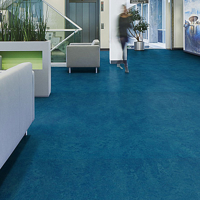 Marmoleum Marbled Fresco 3261 Marine - 2.5