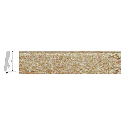 Плинтус Corkstyle Print Oak Washed
