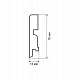 Finitura dekor F3 70х16х2400/ белый ASW