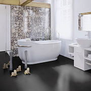 Wineo 800 Tile DB00103-3 L Solid Black Плитка черная сплошная