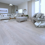 Polarwood Дуб Элара снежно-белый матовый однополосный Oak FP 138 Elara White Matt Loc
