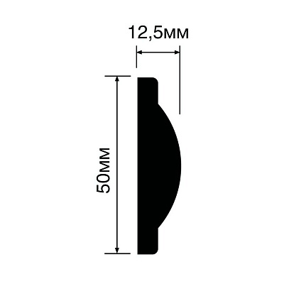 Молдинг HI WOOD D1050/ 50 х 12.5 х 2000
