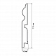 Finitura dekor RF 115х16х2400/ белый ASW
