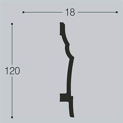XPS П 19 120х18/ Белый