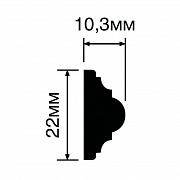 Молдинг HI WOOD D22V1/ 22 х 10.3 х 2000