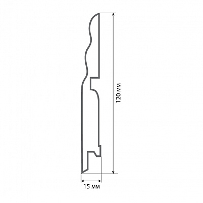 Finitura dekor RR Фигурный 120х15х2400/ 024
