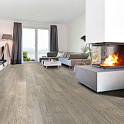 AUSWOOD HDF 4V Washed Oak матовый PU лак brushed