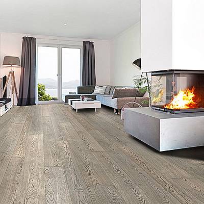 AUSWOOD HDF 4V Washed Oak матовый PU лак brushed