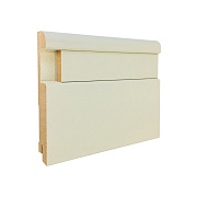 Плинтус CROWNWOOD МДФ R9-VR3N RAL + вставка гладкая 8х30 RAL