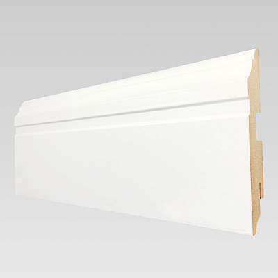 Плинтус CROWNWOOD Вектор 2150x16x100/ Белый